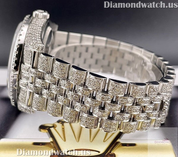 Custom Rolex Datejust Jubilee Moissanite Diamond Men Watch, 41mm Dial ...